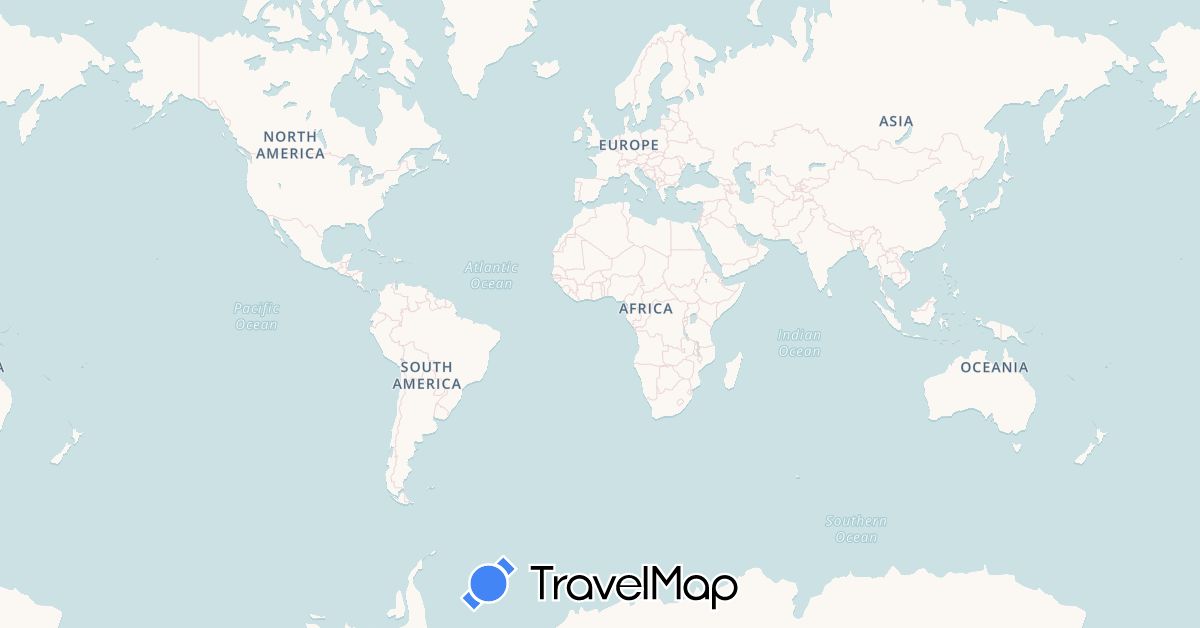 TravelMap itinerary: autobus in Italy (Europe)